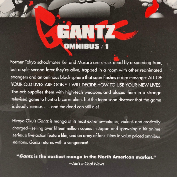 Gantz Omnibus 1 Vol 1 2 3 English Manga Hiroya Oku Dark Horse Seinen Mature - Picture 5 of 16